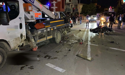 İnegöl'de Feci Kaza: Vinçle Çarpışan Motokurye Öldü