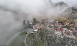 Eskişehir'de Etkili Olan Sis Havadan Görüntülendi