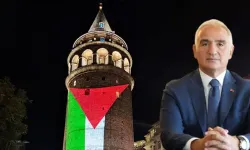 Galata Kulesi Bir Kez Daha Filistin Bayrağı İle Aydınlandı