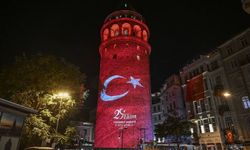 Galata Kulesi'nde 29 Ekim Coşkusu