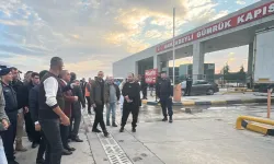 Hamzabeyli Sınır Kapısı'nda Tır Sürücülerinden Eylem