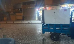 Kilis'te Aniden Bastıran Dolu Yolları Beyaza Bürüdü
