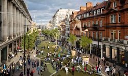 Londra'da Oxford Caddesi Araç Trafiğine Kapatıldı