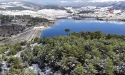 Uşak'ın Yüksek Kesimleri Karla Kaplandı