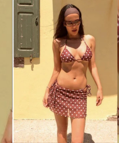 Özgü Kaya’dan Puantiyeli Bikinili Tatil Pozları
