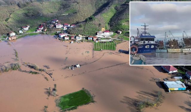 Sakarya Nehrinde rüzgarla halatlarından kopan tekneler sürüklendi