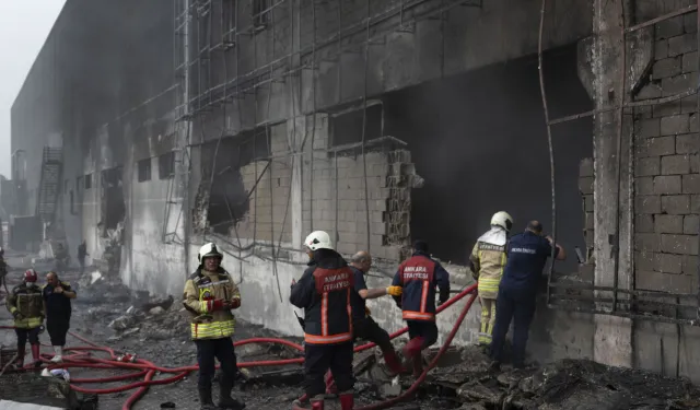 Ankara'da fabrikada yangın