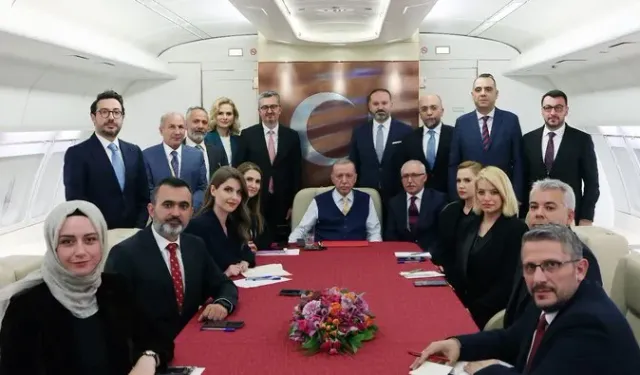 Cumhurbaşkanı Erdoğan'dan Irak dönüşü uçakta çok net mesajlar! Terör çukurları dümdüz edilecek