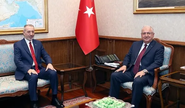 Bakan Güler, Irak Türkmen Cephesi Siyasi Büro Üyesi Aydın Maruf ile bir araya geldi