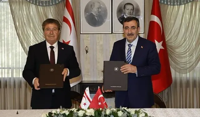 Cevdet Yılmaz, KKTC Başbakanı Üstel'i ağırladı