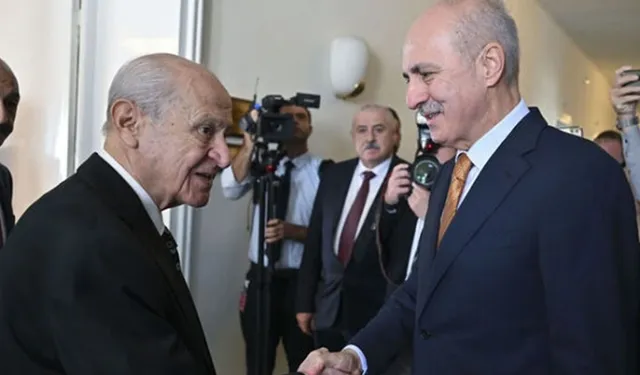 TBMM Başkanı Kurtulmuş'tan MHP lideri Bahçeli'ye ziyaret