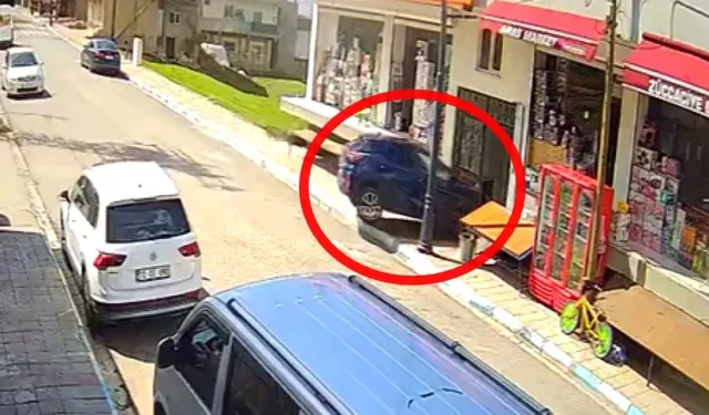 Otomobilin Binaya Girdiği Kaza