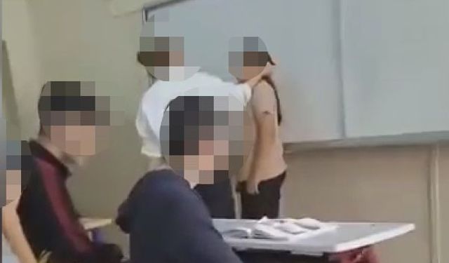 Pendik'te Öğretmenin Tahtaya Kaldırdığı Öğrencisine Fiziksel Ve Sözlü Şiddet