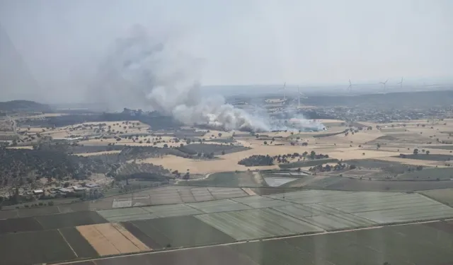 Çanakkale'de tarım arazisindeki yangın söndürüldü