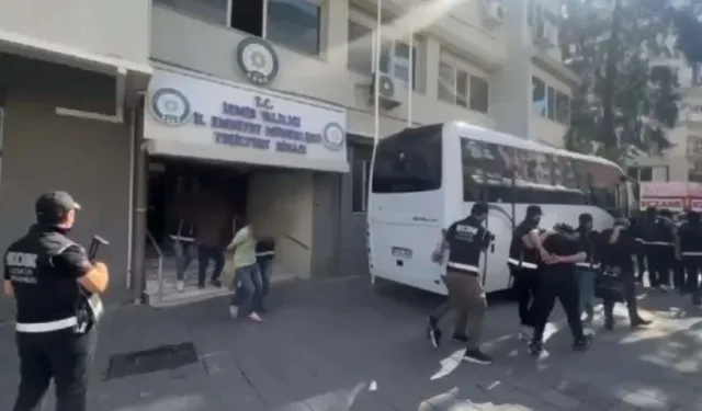 İzmir'de organize suç örgütüne operasyon: 17 kişi tutuklandı!