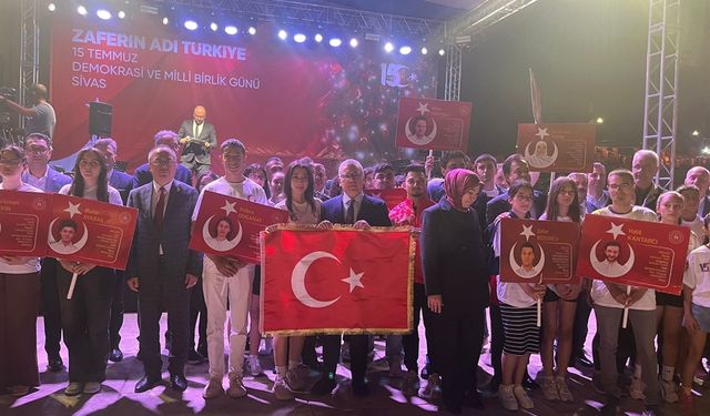 Sivas'ta '15 Temmuz' yürüyüşü