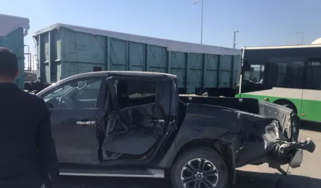 Batman’da Korku Dolu Anlar: Yük Treni, Kamyonete Çarptı