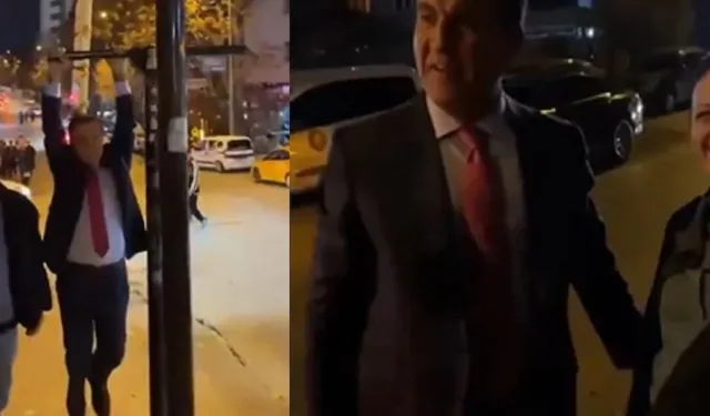 Mustafa Sarıgül, Ankara'daki viral olan Kızılay tabelasına asıldı