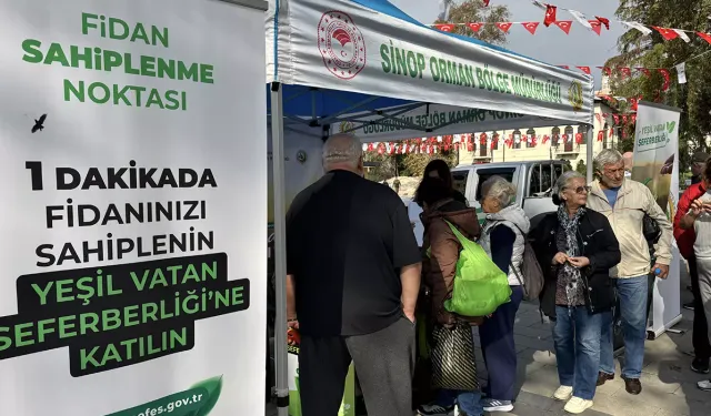Yeşil Vatan Projesi Sinop’ta Fidanlarla Hayata Geçti