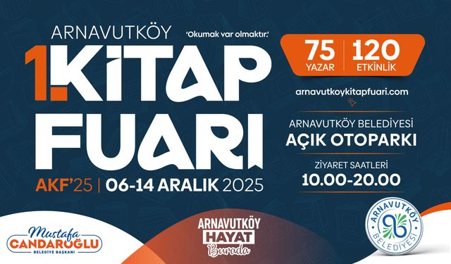 Arnavutköy 1’inci Kitap Fuarı 6 Aralık’ta Başlıyor
