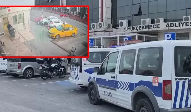 Adliyedeki büyük soygunun görüntüleri ortaya çıktı