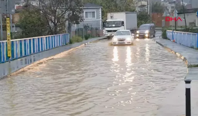 İstanbul Arnavutköy’de Cadde Göle Döndü: 1 Yaralı