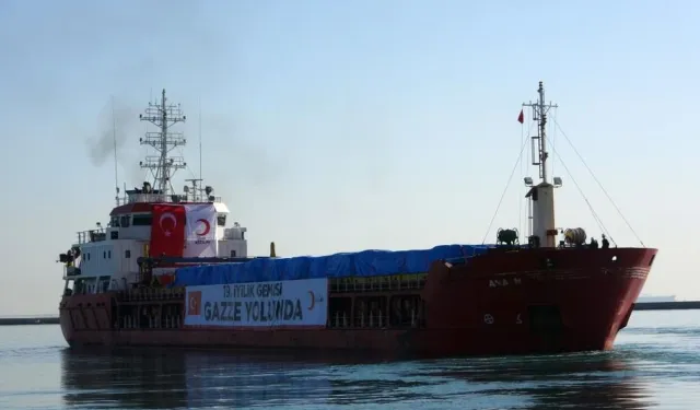 19’uncu İyilik Gemisi Mersin’den Gazze’ye Hareket Etti