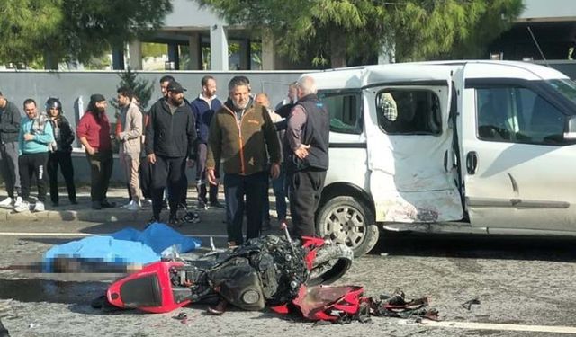 Hafif Ticari Araç ile Motosiklet Çarpıştı: 1 Ölü, 1 Ağır Yaralı