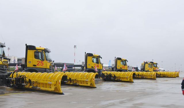 Sabiha Gökçen Havalimanı’nda Karla Mücadele Hazırlıkları Tamamlandı