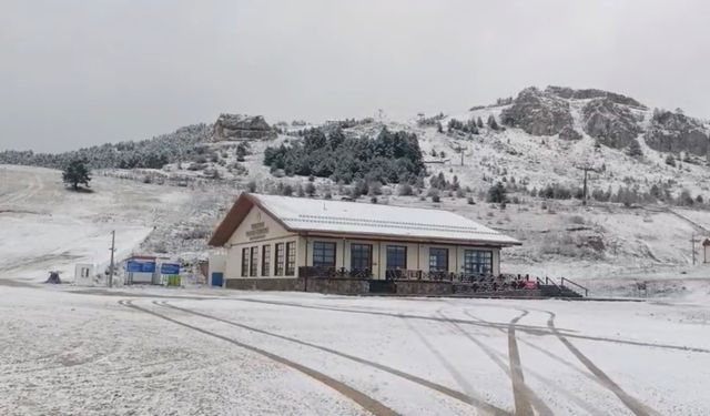 Karabük Keltepe Zirvesi Karla Kaplandı