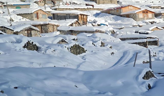 Rize’nin Yüksek Kesimlerinde Kar Etkili Oldu