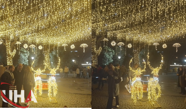 Kuğulu Park Yeni Yıl Işıklarının Büyüsü UHA Objektiflerine Yansıdı