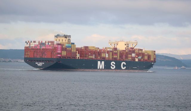“MSC Türkiye”nin Çanakkale Boğazı Geçişi Tamamlandı