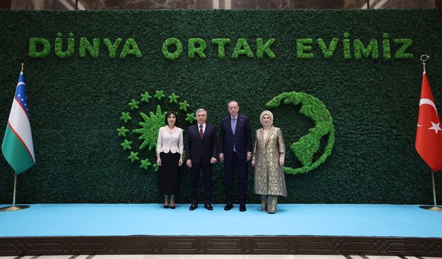 Cumhurbaşkanı Erdoğan, Özbekistan Cumhurbaşkanı’nı Törenle Karşıladı