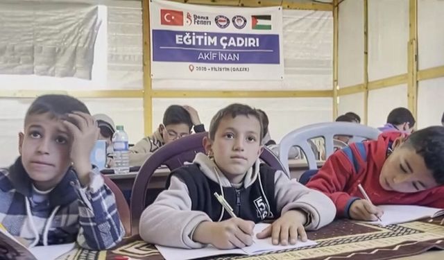 Eğitim-Bir-Sen’den Gazze’ye Eğitim Çadırı Desteği