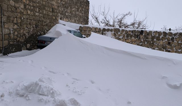 Batman Gercüş Beyaza Büründü, Araçlar Görünmez Oldu