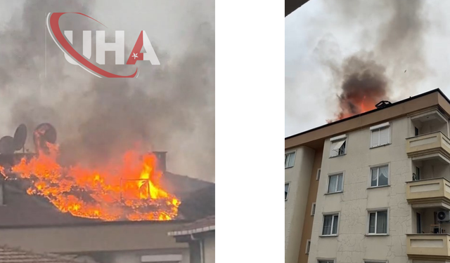 Kartal’da Söndürülen Çatı Yangını Rüzgar Nedeniyle Yeniden Çıktı