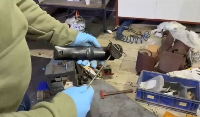 Ümraniye’de Ruhsatsız Silah Üretilen Atölyeye Operasyon