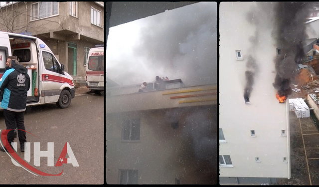 İstanbul- Sultanbeyli’de 5 Katlı Binada Yangın; 8’i Çocuk 12 Kişiyi İtfaiye Kurtardı