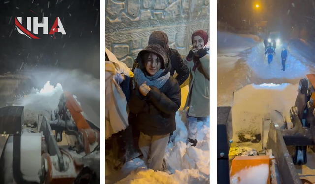 Batman’da Kar Ve Tipide Yolda Kalan 10 İşçi Kurtarıldı