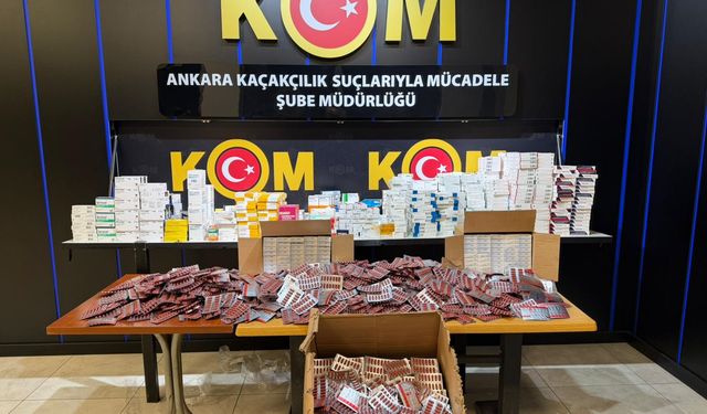 Ankara’da Kaçak İlaç Baskını: 15 Milyon Liralık Ürün Ele Geçirildi