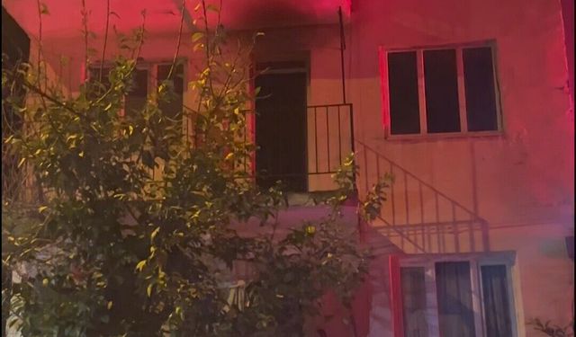 Aydın’da Çıkan Yangında Ev Sahibi Dumandan Etkilendi