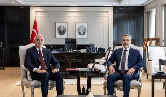 Dışişleri Bakanı Fidan ile  Turizm Bakanı Ersoy Görüştü
