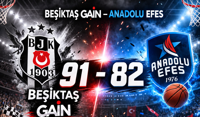 Beşiktaş GAİN Anadolu Efes Karşısında 91-82 Kazandı