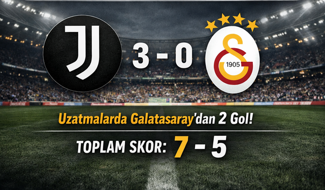 Juventus ile Galatasaray Maçı 3-2 Sona Erdi
