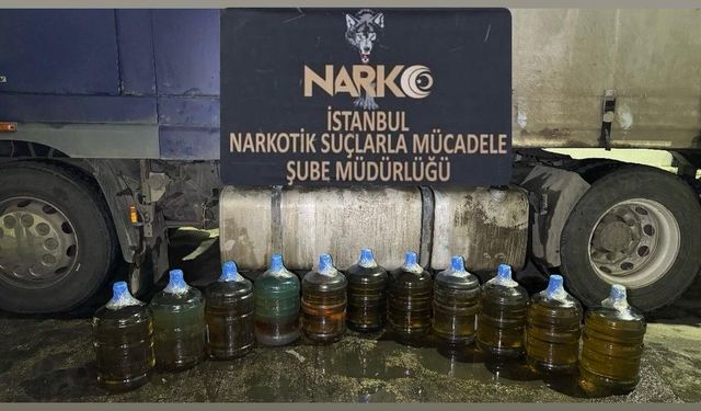 TIR’ın Özel Bölmesinde 183 Litre Yasaklı Madde