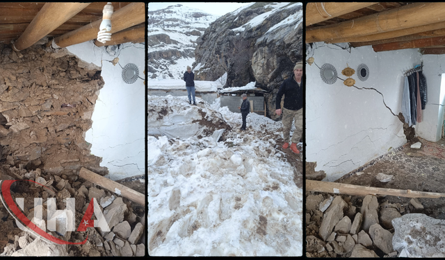 Heyelan Nedeniyle Tek Katlı Ev Toprak Altında Kaldı