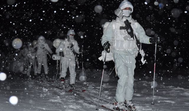 Mehmetçiğe Derin Karda Muharebe ve Arama Kurtarma Eğitimi Verildi