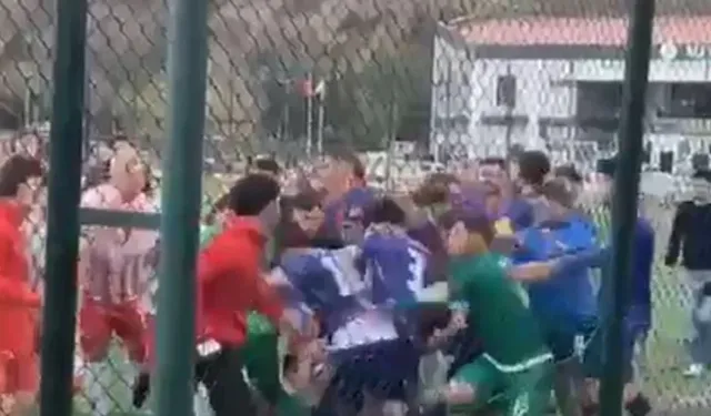 Tokat’ta Maç Sonrası Yaşanan Arbede Kamerada