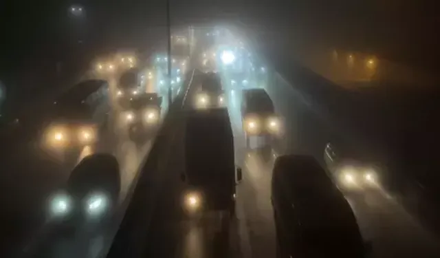 İstanbul’da Yoğun Sis Havadan Görüntülendi